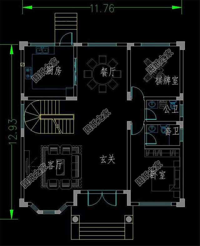 建三層半樓房設(shè)計(jì)圖，高屋建瓴地倚天的大氣生活