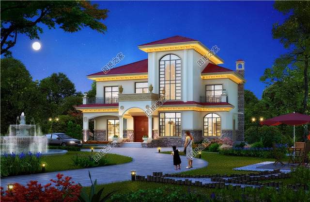 農(nóng)村二層別墅挑空客廳戶型，視野寬闊大氣，物超所值的美觀