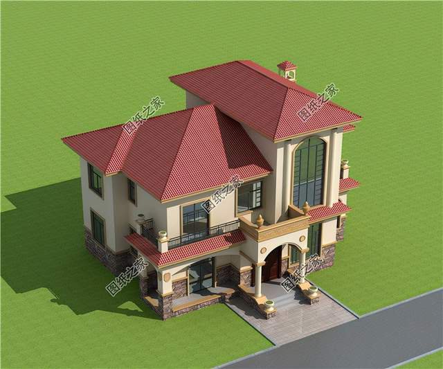 農(nóng)村二層別墅挑空客廳戶型，視野寬闊大氣，物超所值的美觀