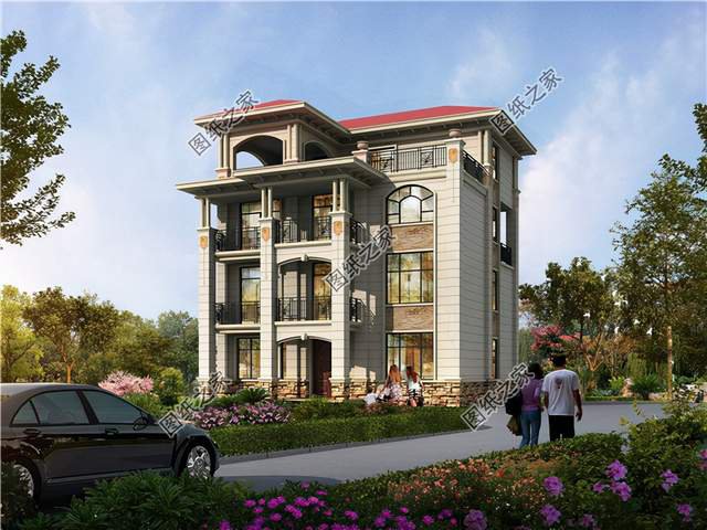 四層歐式豪華大型別墅設(shè)計(jì)，家族百年傳承的大氣基石