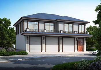 鄉(xiāng)下一層門面二層別墅設(shè)計(jì)圖紙，帶門面的自建房方案