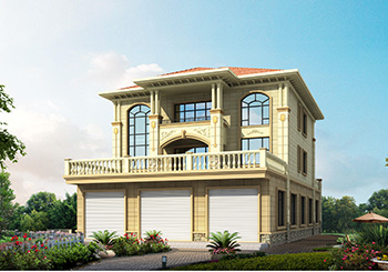 三層帶商鋪別墅設(shè)計(jì)圖，既能出租又能住