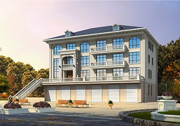 一二層商業(yè)門面，三四層住宅的自建房設(shè)計(jì)圖紙