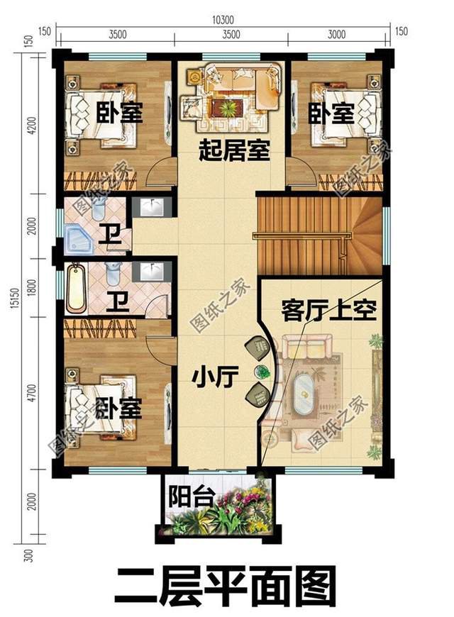 農(nóng)村三層挑空別墅，視野寬闊，心胸寬廣的居家體驗