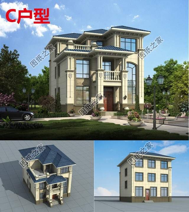 農(nóng)村三層挑空別墅，視野寬闊，心胸寬廣的居家體驗