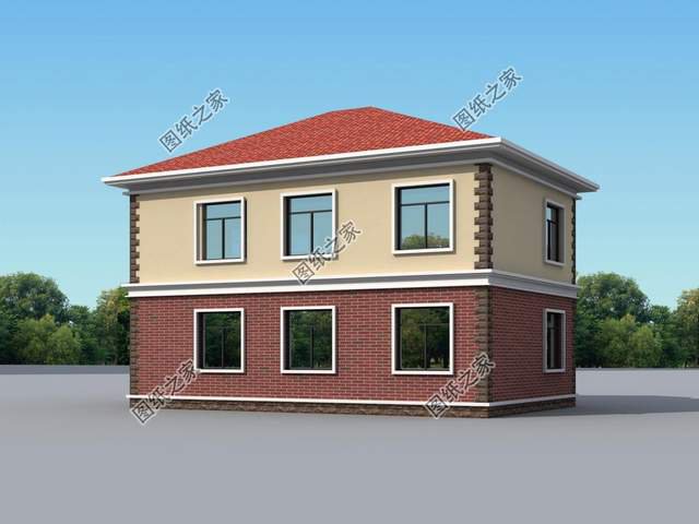 15萬磚混二層別墅，實(shí)惠又精巧，簡約好選擇