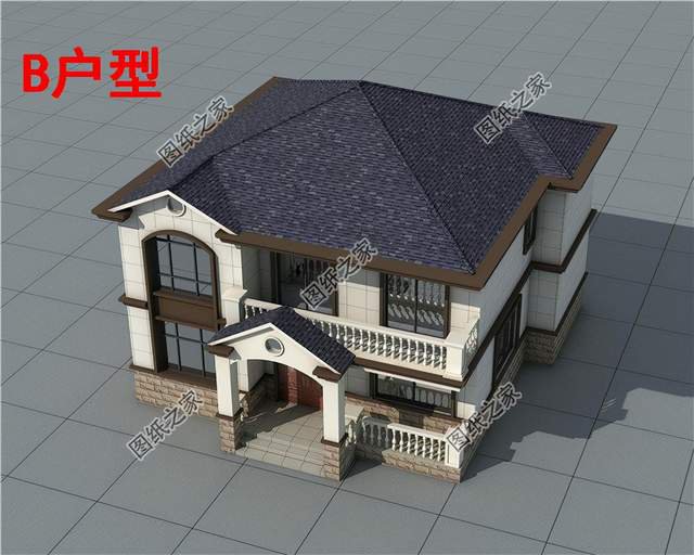 15萬磚混二層別墅，實(shí)惠又精巧，簡約好選擇