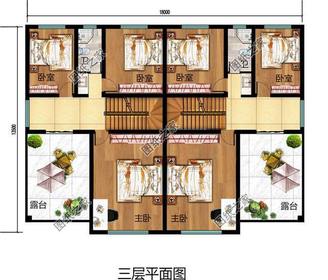 帶露臺(tái)的雙拼自建房，悠閑生活喜津津，兄弟齊心日子欣