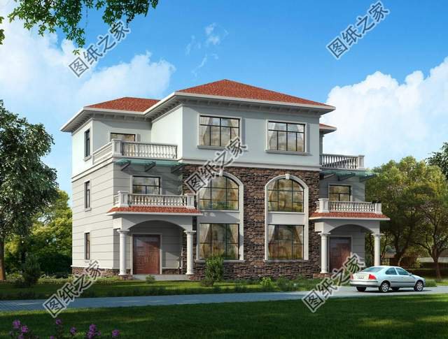 帶露臺(tái)的雙拼自建房，悠閑生活喜津津，兄弟齊心日子欣