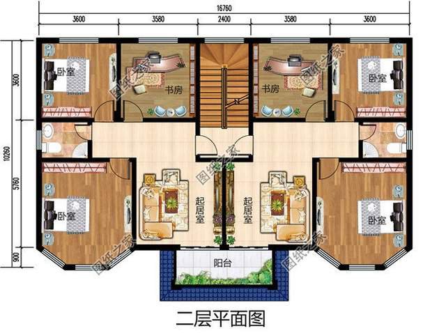 帶露臺(tái)的雙拼自建房，悠閑生活喜津津，兄弟齊心日子欣