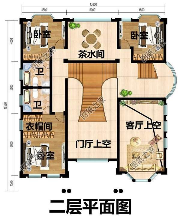四層帶車庫(kù)別墅設(shè)計(jì)圖，出入方便還大氣