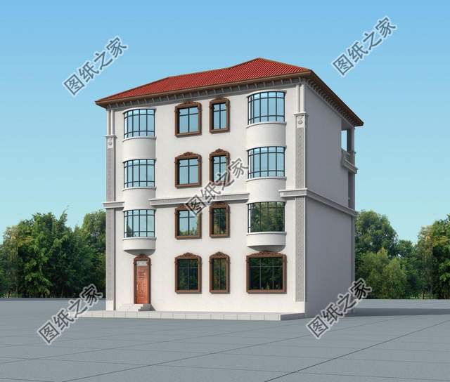 四層復(fù)式別墅設(shè)計圖，大氣外觀振人心，安逸生活有保障