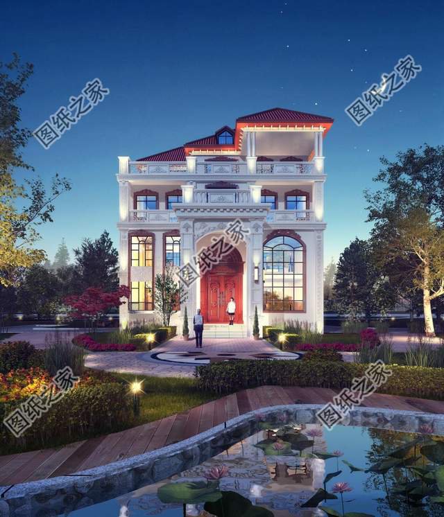 四層復(fù)式別墅設(shè)計圖，大氣外觀振人心，安逸生活有保障