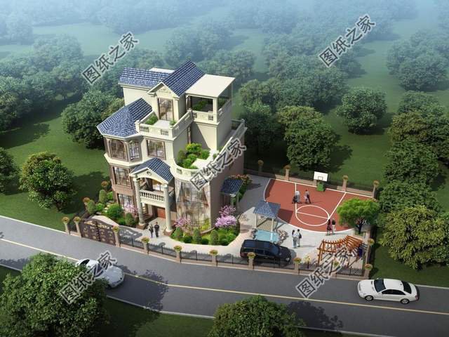 四層復(fù)式別墅設(shè)計圖，大氣外觀振人心，安逸生活有保障