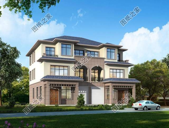 帶車(chē)庫(kù)的雙拼別墅，出入方便保安全，大氣優(yōu)雅還長(zhǎng)面兒