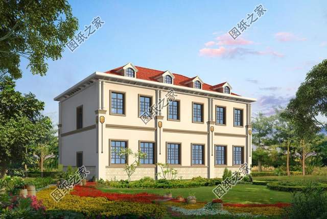 農(nóng)村簡單的二層歐式設(shè)計(jì)圖，優(yōu)雅唯美同時(shí)有，大氣美觀愜意存