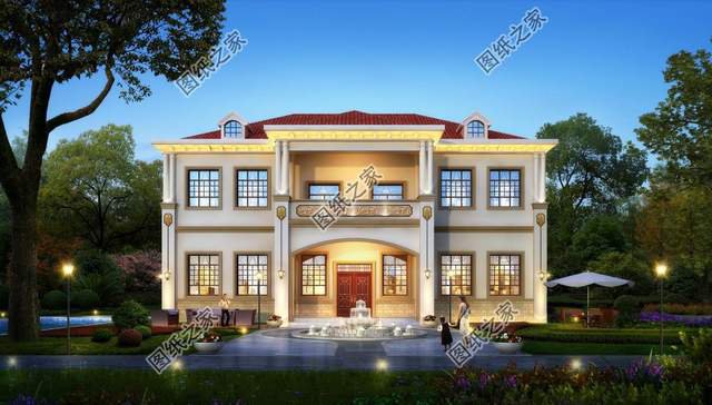 農(nóng)村簡單的二層歐式設(shè)計(jì)圖，優(yōu)雅唯美同時(shí)有，大氣美觀愜意存