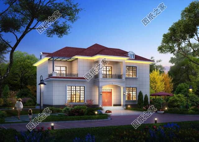 農(nóng)村簡單的二層歐式設(shè)計(jì)圖，優(yōu)雅唯美同時(shí)有，大氣美觀愜意存