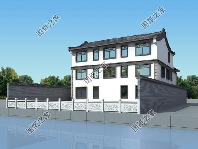 新中式四合院，古色古香新現(xiàn)代，藍(lán)瓦中庭享長寧