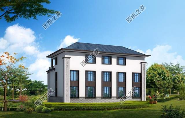 對(duì)稱(chēng)設(shè)計(jì)三層別墅，看上去就覺(jué)得賞心悅目