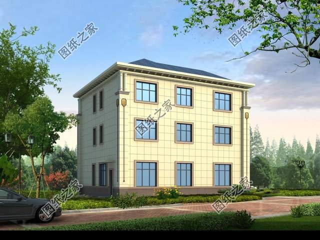 文化石裝飾的三層別墅，健康環(huán)保還耐磨，美觀實用還大氣