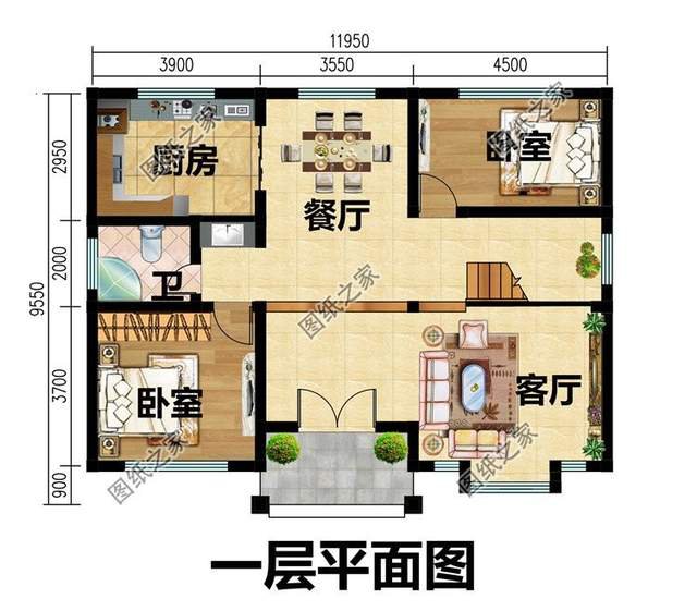 文化石裝飾的三層別墅，健康環(huán)保還耐磨，美觀實用還大氣