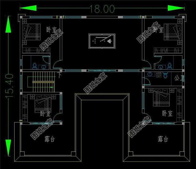 左右對稱的美，三層別墅的大氣舒適實用