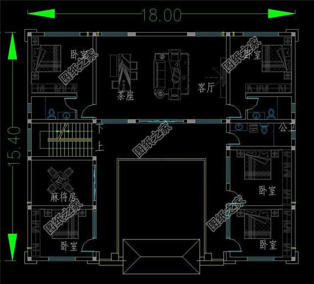 左右對稱的美，三層別墅的大氣舒適實用