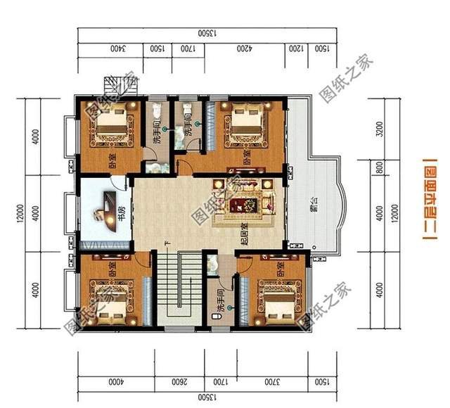 帶有羅馬柱的農(nóng)村自建二層別墅，安裝后的效果杠杠的，超氣派