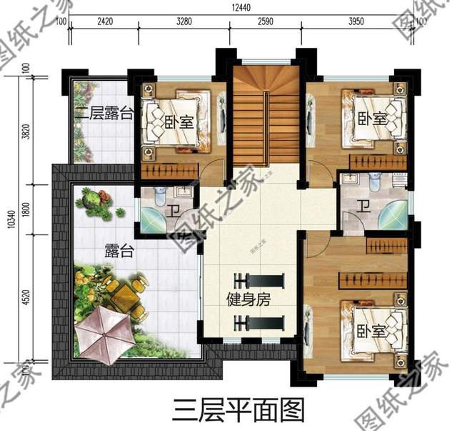 三層農(nóng)村自建房，一層給父母，一層給她，一層給花苑和悠然