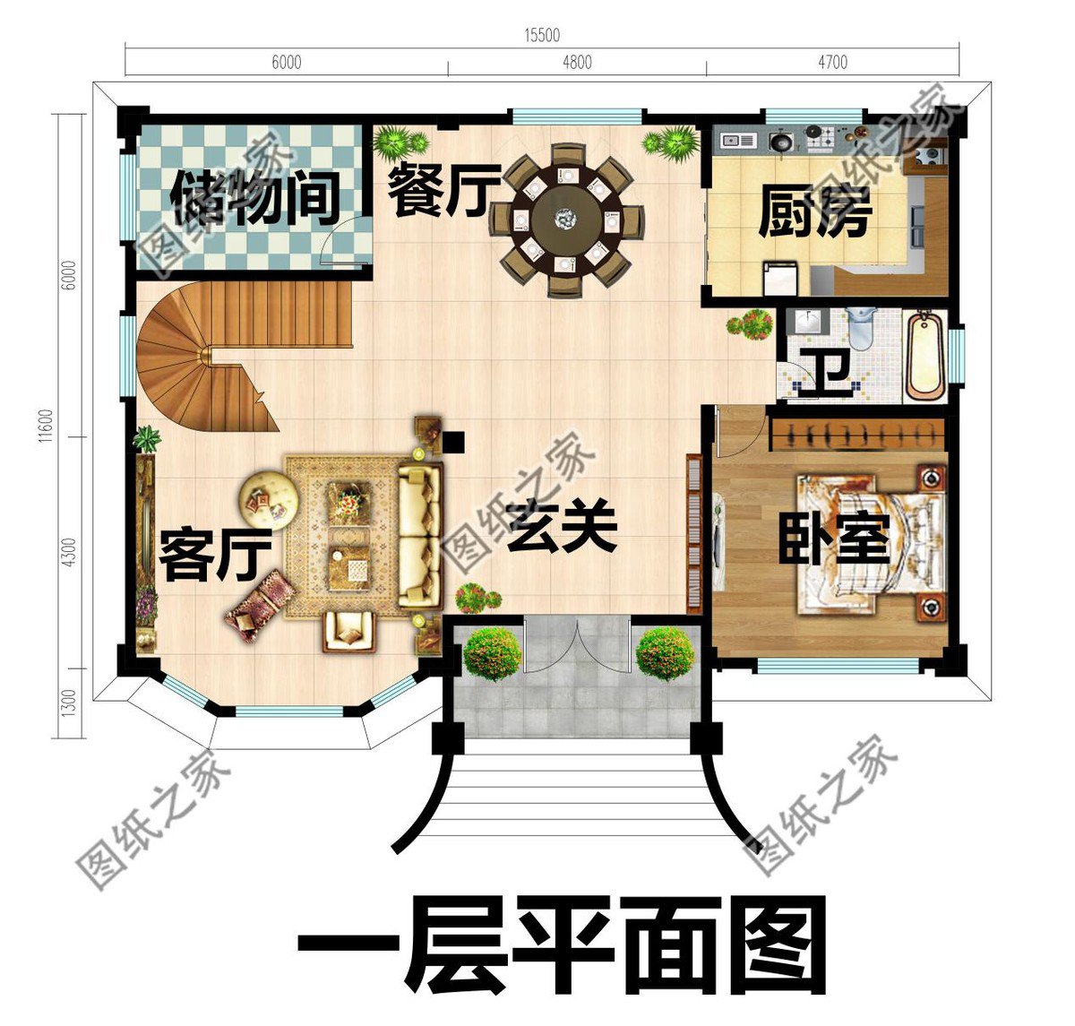 戶(hù)型方正的二層別墅，一見(jiàn)鐘情的復(fù)式挑空設(shè)計(jì)，愛(ài)了愛(ài)了