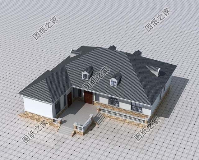 L型農(nóng)村一層獨(dú)棟別墅，繁華歸來，回歸院落