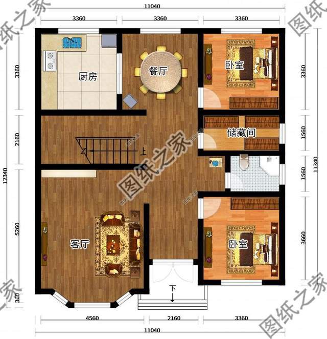 3款最新復(fù)式二層農(nóng)村自建別墅，空中疊墅挑高客廳盡顯奢華氣質(zhì)