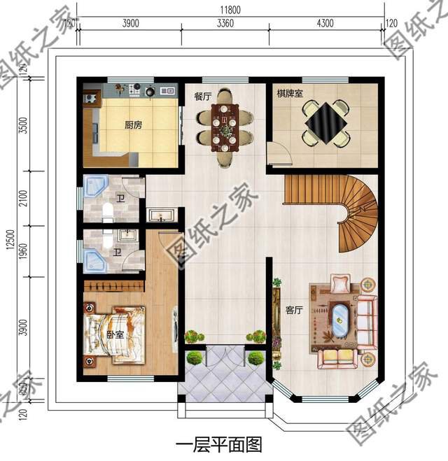 3款最新復(fù)式二層農(nóng)村自建別墅，空中疊墅挑高客廳盡顯奢華氣質(zhì)