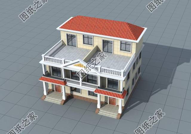 農(nóng)村一層帶庭院三合院自建房，粉墻黛瓦，實用又美觀