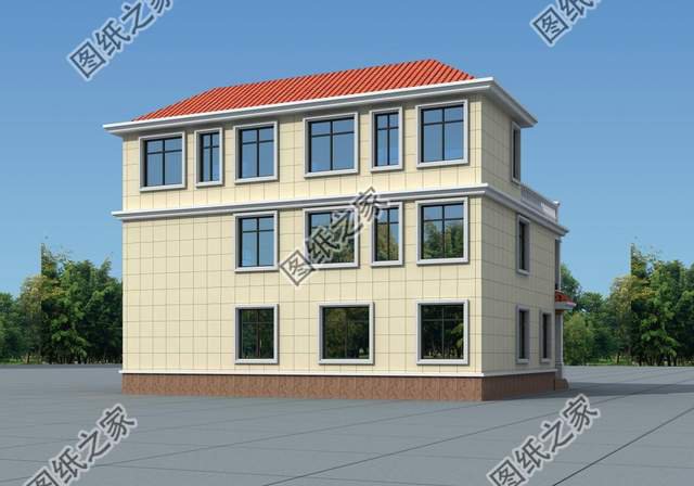 農(nóng)村一層帶庭院三合院自建房，粉墻黛瓦，實用又美觀