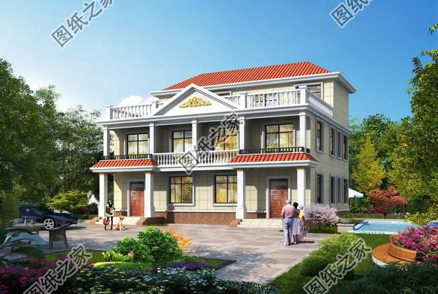 農(nóng)村一層帶庭院三合院自建房，粉墻黛瓦，實用又美觀