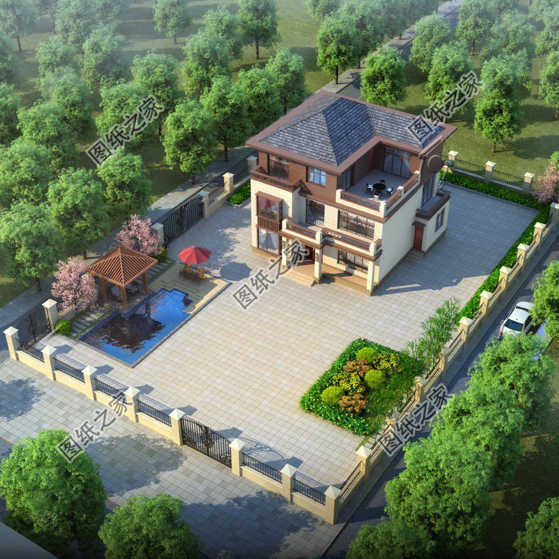 新中式三層別墅，凝結(jié)山河與人文之精粹，用心建造理想中式住宅