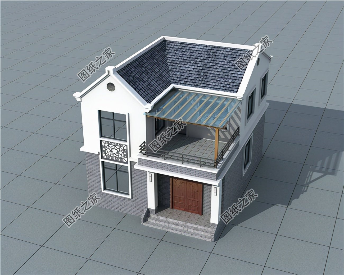 仿古農(nóng)村別墅，檐下聽雨眠，焚香煮茶，細(xì)品生活的靈韻悠長(zhǎng)