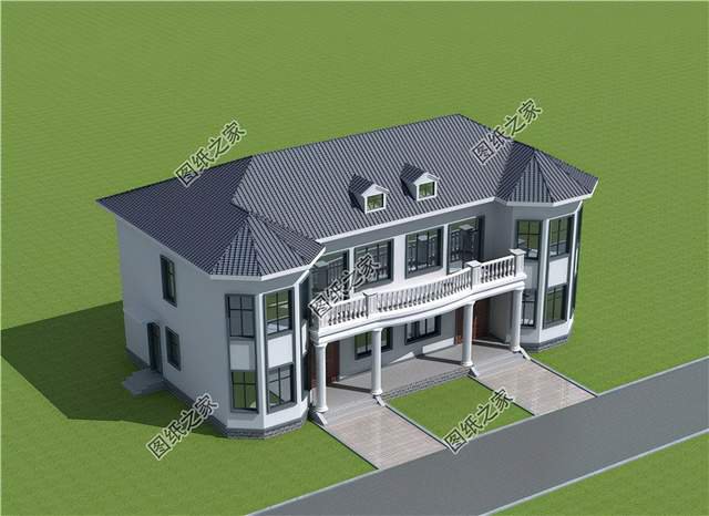 農(nóng)村雙拼兄弟別墅設計圖紙，江山一起打，房子一起建，延續(xù)輝煌