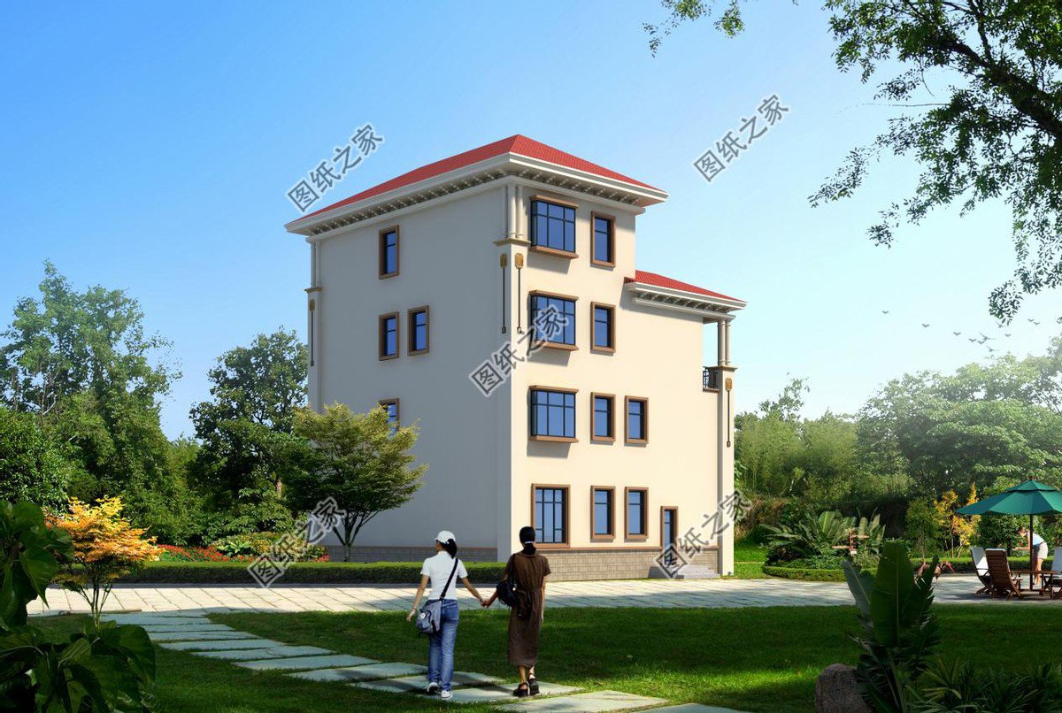 鄉(xiāng)村高檔四層豪華別墅，大面積開窗設(shè)計(jì)，給你不一樣的視覺(jué)體驗(yàn)