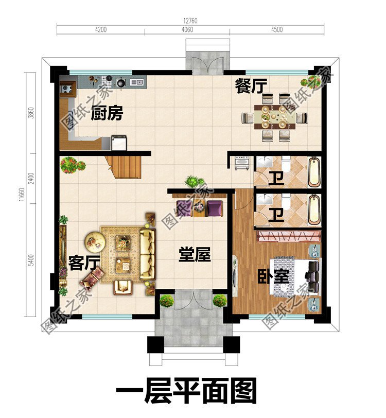 新農(nóng)村四層房屋設(shè)計(jì)圖紙