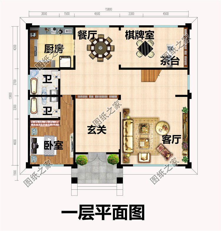 15x13米三層歐式復(fù)式別墅