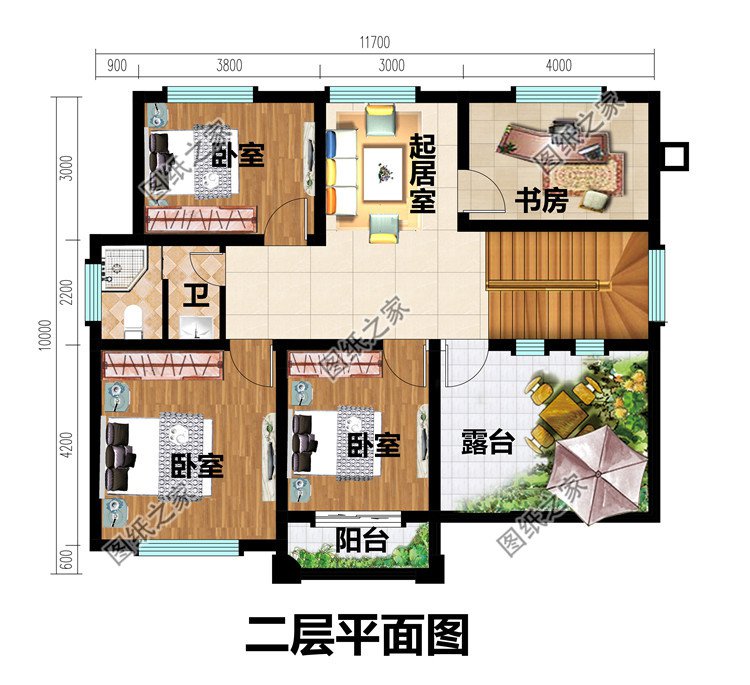 15萬左右新中式二層別墅設計圖