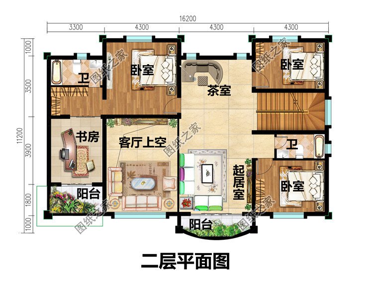 農(nóng)村4間3層樓房設(shè)計(jì)圖