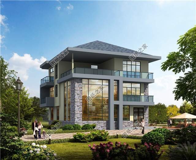 現(xiàn)代風(fēng)三層農(nóng)村自建房，簡(jiǎn)約大氣，未來(lái)自建房的領(lǐng)頭羊