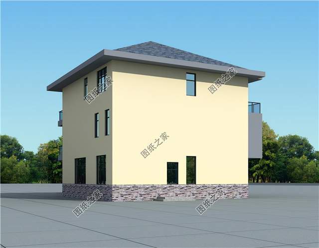 現(xiàn)代風(fēng)三層農(nóng)村自建房，簡(jiǎn)約大氣，未來(lái)自建房的領(lǐng)頭羊