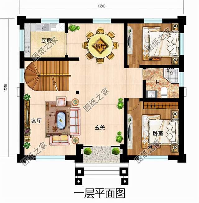 三層農(nóng)村自建別墅設(shè)計(jì)圖紙，此生不為房奴來(lái)世必創(chuàng)輝煌