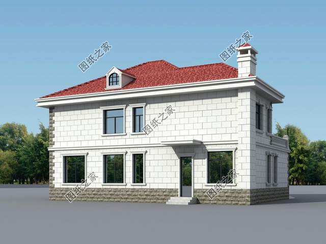 三款帶煙囪的漂亮別墅，裊裊炊煙，重回兒時的記憶