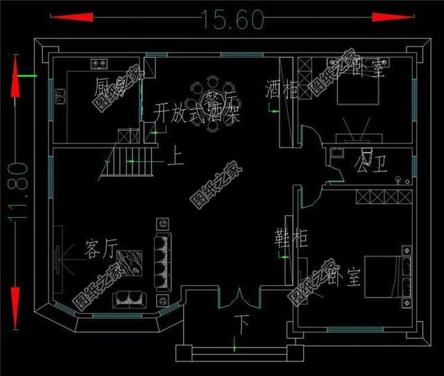 農(nóng)村四層樓房設(shè)計(jì)圖，生活空間互不打擾，生活上其樂融融
